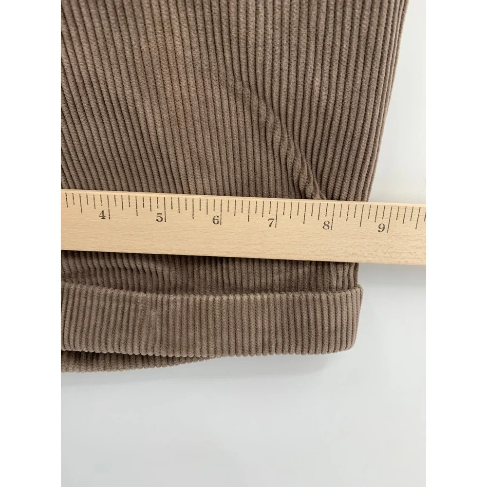 Brooks Brothers Corduroy Pants 36x30 Brown Pleated Cuffed Elliott Cotton Blend